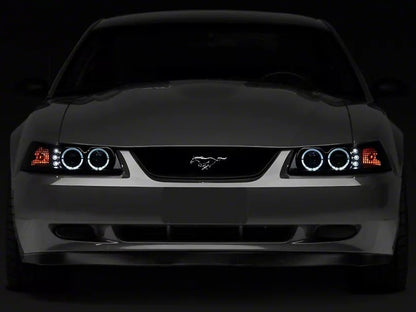 Raxiom 99-04 Ford Mustang Dual LED Halo Projector Headlights- Black Housing (Smoked Lens) 49113 49113 User 1
