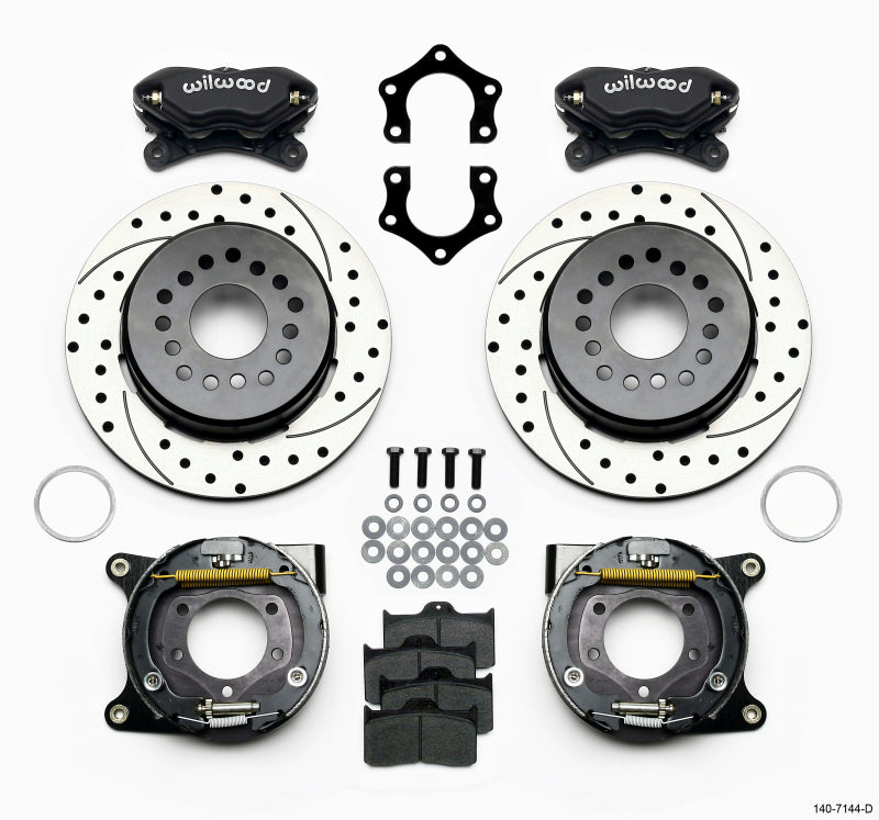 Wilwood FDL P/S Park Brake Kit, Drilled, Mopar/Dana 2.36" Off 140-7144-D Photo - Primary