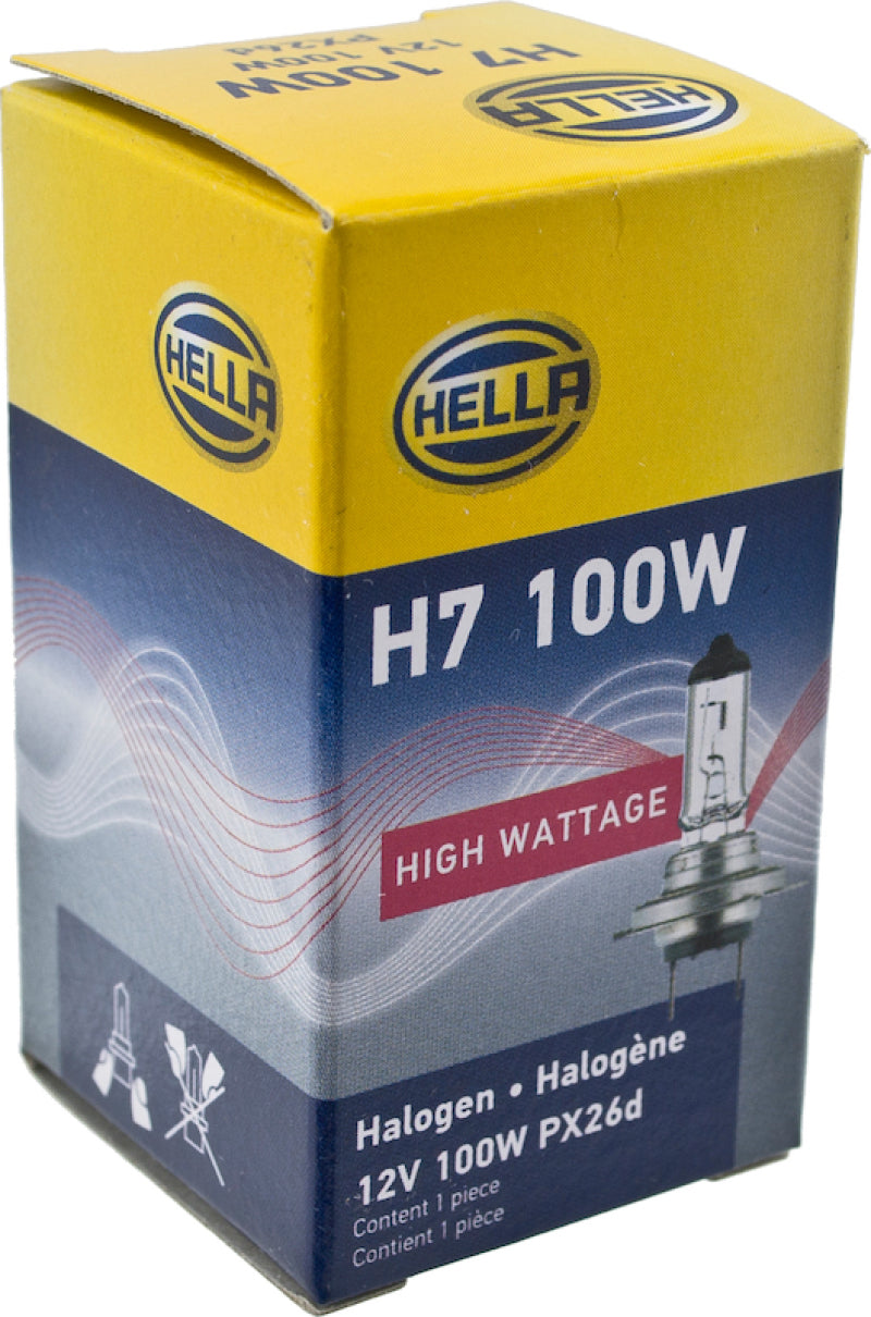 Hella High Wattage Bulb H7 12V 100W PX26d T4.6 H7 100W H7 100W Photo - in package