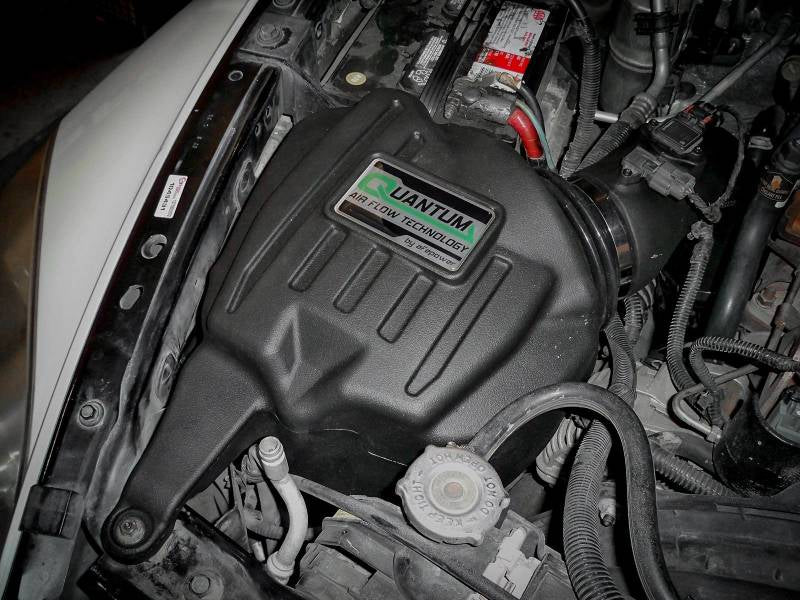 aFe 07-09 Ram 2500/3500 Cummins L6-6.7L (td) Quantum Cold Air Intake System w/ Pro Dry S Filter 53-10026D 53-10026D Photo - Mounted