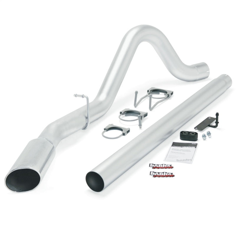 Banks Power 08-10 Ford 6.4L ECSB/CCSB (SWB) Monster Exhaust System - SS Single Exhaust w/ Chrome Tip 49780 49780 Photo - Primary
