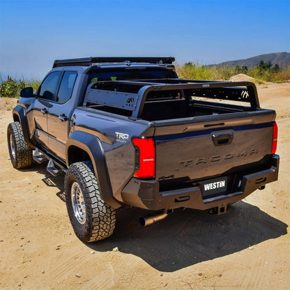 Westin 05-21 Toyota Tacoma Overland Cargo Rack Base - Textured Black 51-20015 51-20015 Photo - Mounted