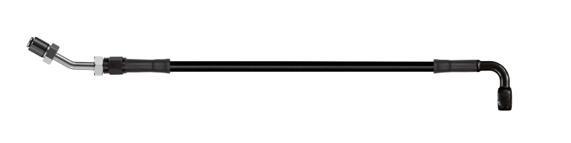 Goodridge 88in Universal Clutch Line w/Black Zinc Fittings & Black Hose - 90Deg Banjo w/AN3 Fitting HD2090-1CB-BK88 HD2090-1CB-BK88 Photo - Primary