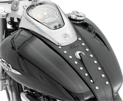 Mustang Motorcycle Mustang 05-08 Suzuki VL800 Volusia, Boulevard C50 Tank Bib w/Studs - Black 93172 93172 Photo - Primary