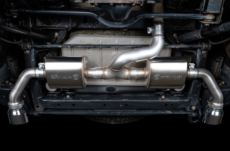 AWE Tuning 07-18 Jeep Wrangler JK/JKU 3.6L Tread Edition Axle-Back Dual Exhaust - Chrome Silver Tips 3015-32003 3015-32003 Photo - Mounted