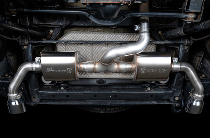 AWE Tuning 07-18 Jeep Wrangler JK/JKU 3.6L Tread Edition Axle-Back Dual Exhaust - Chrome Silver Tips 3015-32003 3015-32003 Photo - Mounted