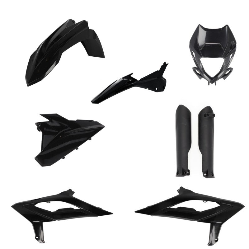 Acerbis 2023 Beta RR 2T 125-480 RR 2T 125RC-480RC Full Plastic Kit - Black 2979470001 2979470001 Photo - Primary