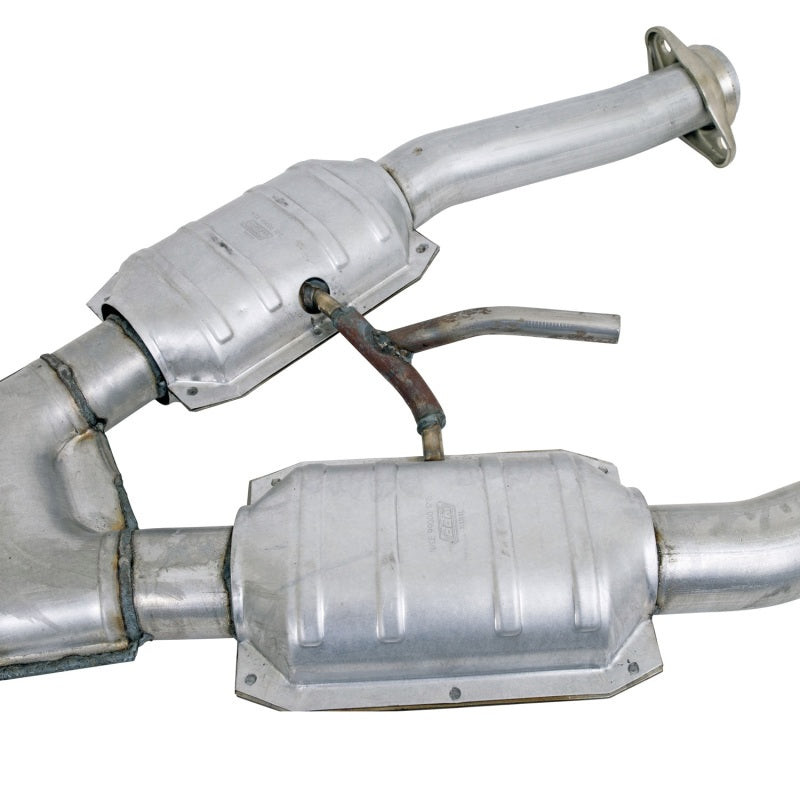 BBK 79-93 Mustang 5.0 Short Mid X Pipe w Catalytic Converters 2-1/2 For Automatic Long Tube Headers 1810 1810 Photo - Unmounted