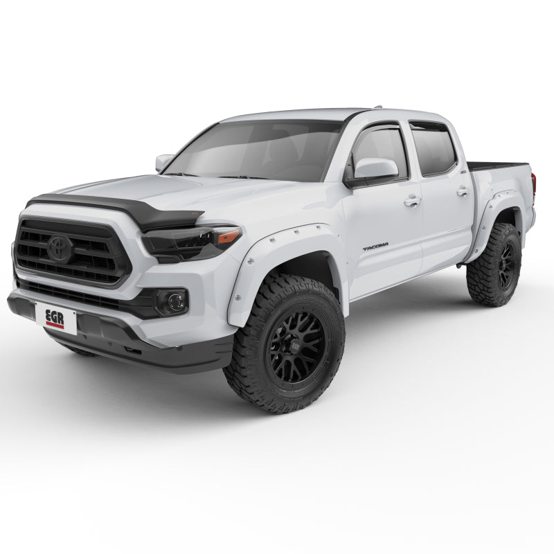 EGR 16+ Toyota Tacoma w/Mudflap Bolt-On Look Color Match Fender Flares - Set - Super White 795084-040 795084-040 Photo - Primary