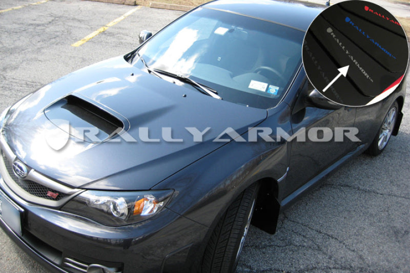 Rally Armor 2008-14 STI Mud flap Silver logo MF15-UR-BLK/SIL User 1