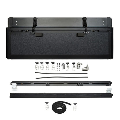 Westin 20-23 Chevrolet/GMC Rail Caps 2500HD 6ft. 7in. Bed Hard Tri-Fold Tonneau Cover - Black 19-44735 19-44735 Photo - Unmounted