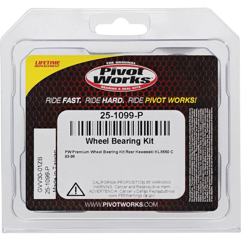 Pivot Works Kawasaki Wheel Bearing Kit Premium Bearings 25-1099-P 25-1099-P Photo - Primary