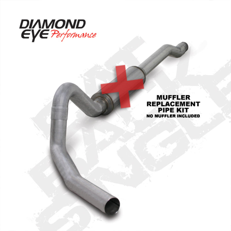 Diamond Eye Performance Diamond Eye KIT 4in CB MFLR RPLCMENT PIPE SGL AL: 03-06 FORD 6.0L EXCURSION K4354A-RP K4354A-RP Photo - Primary