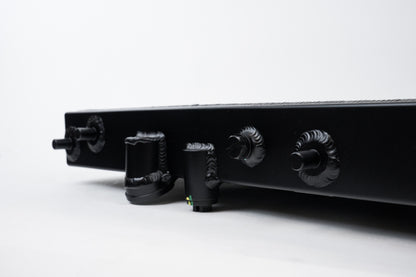 CSF 92-00 Honda Civic w/K-Swap V3 Radiator - Black Finish 2850KB 2850KB Photo - Close Up