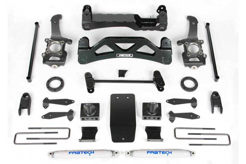 Fabtech 6? Basic System w/ Front Stock Coilover Spacer & Rear Stealth Shocks K2116 Photo - Primary