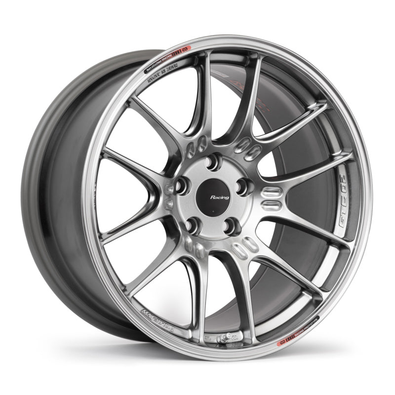 Enkei GTC02 17x7.5 5x100 35mm Offset 75mm Bore Hyper Silver Wheel 534-775-8035HS