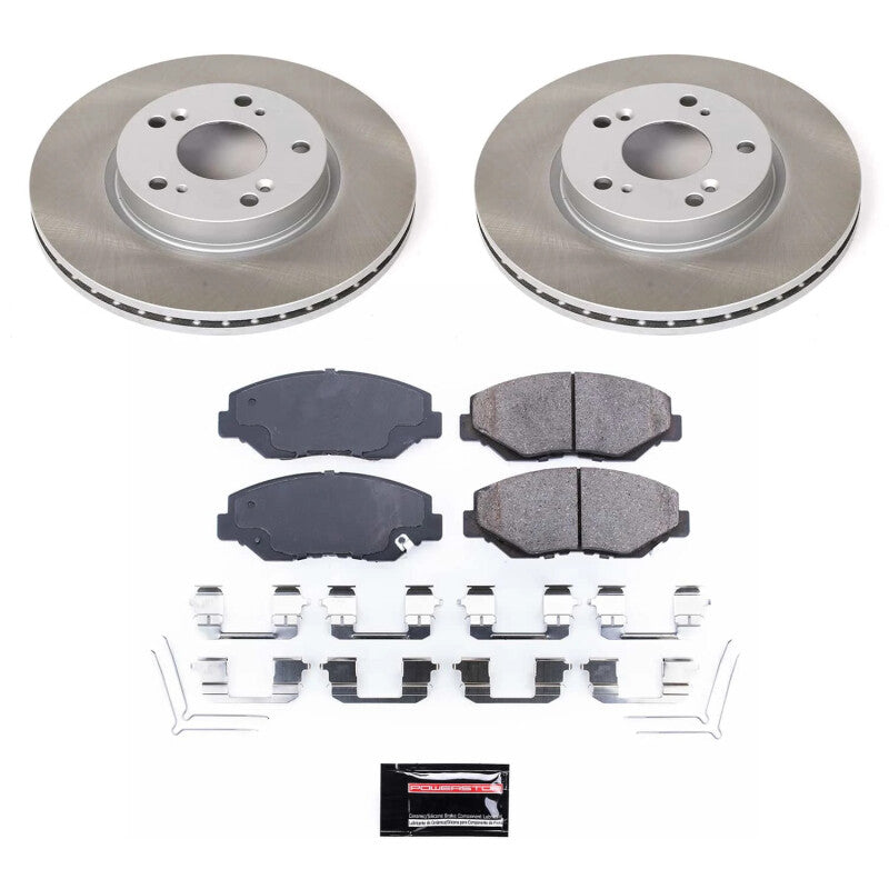 PowerStop Power Stop 13-14 Honda Fit Front Semi-Coated Rotor Kit SC6490 SC6490 Photo - Primary