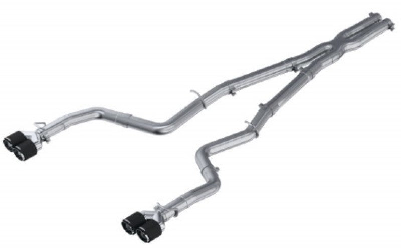 MBRP 15-16 Dodge Challenger 5.7L HEMI SS 3in Quad Split Rear Exit w/ Carbon Fiber Tips - T304 S71163CF S71163CF User 1
