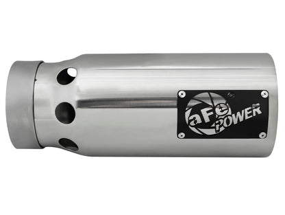 aFe MACH Force-Xp 4in 409 Stainless Steel Exhaust Tip Polished 49T40501-P122 Photo - Unmounted