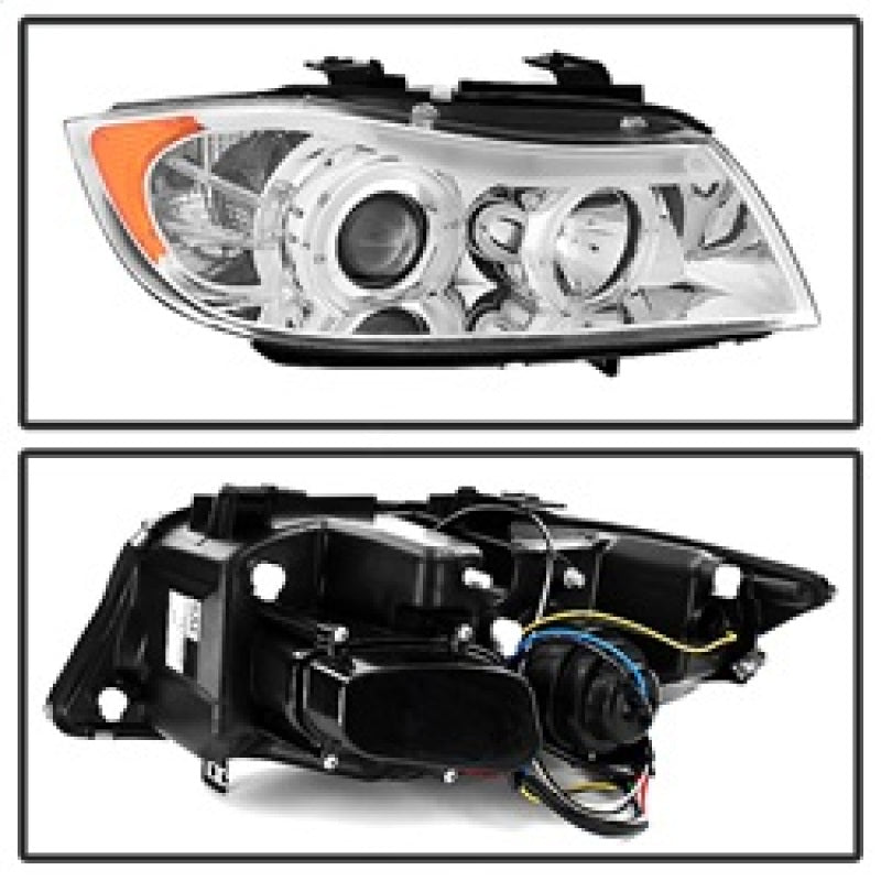 Spyder BMW E90 3-Series 06-08 Projector LED Halo Amber Reflctr Rplc Bulb Chrm PRO-YD-BMWE9005-AM-C 5009012 5009012 Photo - Unmounted