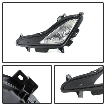 Spyder Hyundai Elantra 2014+ OEM Style Fog Lights W/Switch Clear FL-HYE2014-C 5080462 5080462 User 1