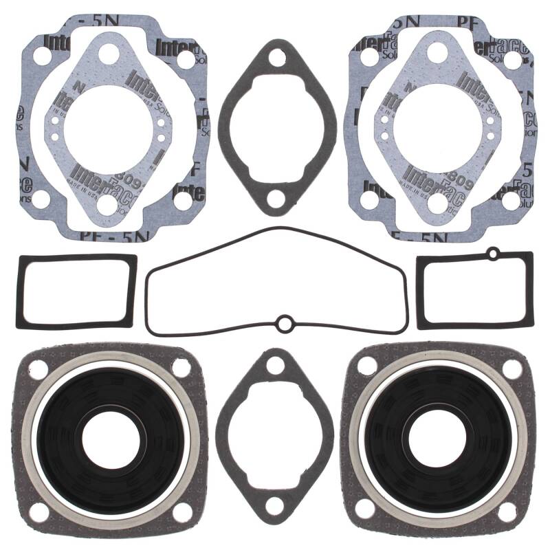 Vertex Pistons Vertex Gaskets 69-71 Ski-Doo Alpine / Nordic Complete Gasket Kit w/ Oil Seals 711022X 711022X Photo - Primary