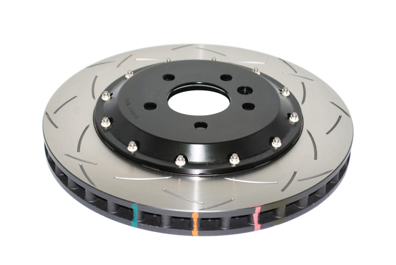 DBA 09-15 Lotus Evora F Front Slotted 5000 Series 2 Piece Rotor Assembled w/ Black Hat 52364BLKS 52364BLKS Photo - out of package