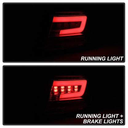 Spyder 08-11 Subaru Impreza WRX 4DR LED Tail Lights - Red Clear ALT-YD-SI084D-LED-RC 5087973 5087973 Photo - Unmounted