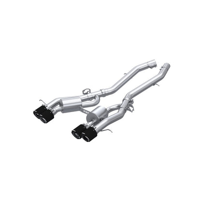 MBRP 2021+ BMW M3/M4 3in Axle Back Dual Rear Exit w/ T304 SS Carbon Fiber Tips S45033CF S45033CF Photo - Primary