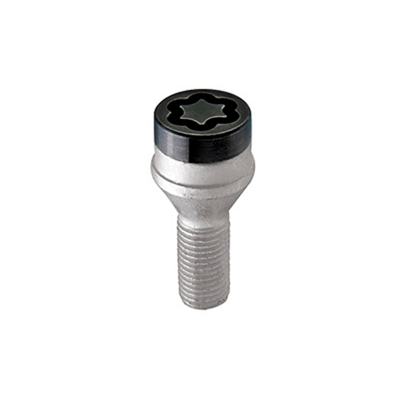 McGard Wheel Lock Bolt Set - 4pk. (Cone Seat) M12X1.25 / 17mm Hex / 22.0mm Shank Length - Black 27316 27316 Photo - Primary