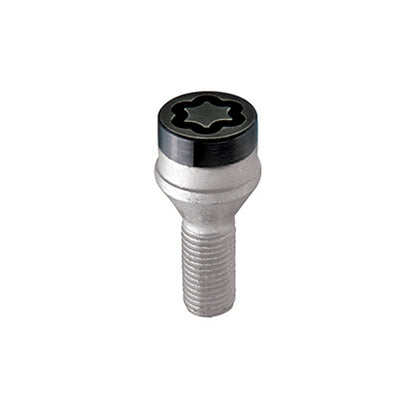 McGard Wheel Lock Bolt Set - 4pk. (Cone Seat) M12X1.25 / 17mm Hex / 22.0mm Shank Length - Black 27316 27316 Photo - Primary