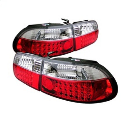 Spyder Honda Civic 92-95 3DR LED Tail Lights Red Clear ALT-YD-HC92-3D-LED-RC 5004741 5004741 Photo - Primary
