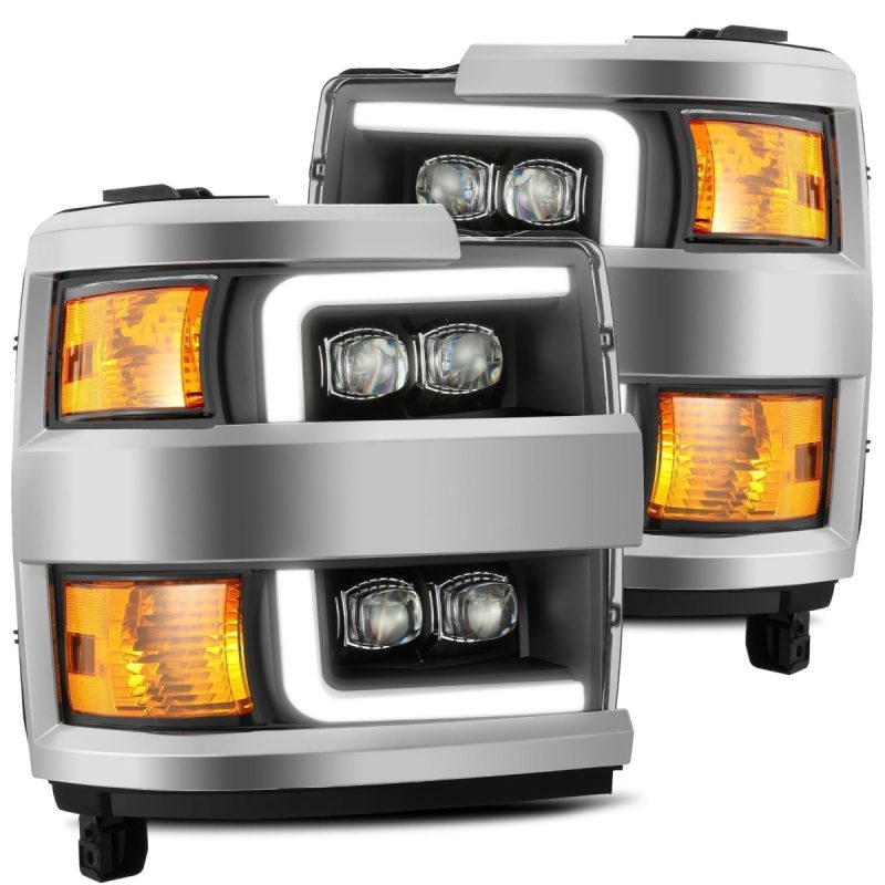 AlphaRex 15-18 Chevy 2500HD NOVA LED Proj Headlights Plank Style Black w/Activ Light/Seq Signal/DRL 880227 880227 User 1