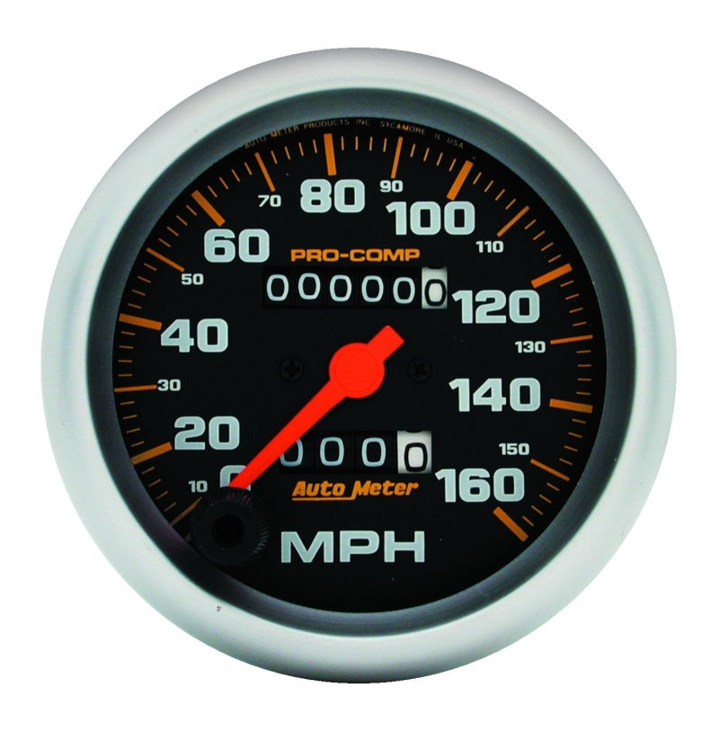 Autometer Gauge, Speedometer, 3 3/8", 160Mph, Mechanical, Pro-Comp 5153 Photo - Primary