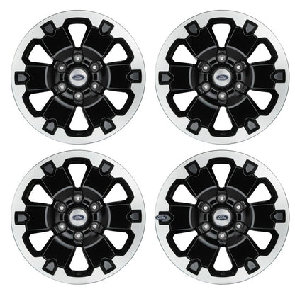 Ford Racing 19-21 Ranger 18x8in 4 Wheel Kit w/TPMS - Gloss Black w/ Machined Face M-1007K-DC18X8BMF M-1007K-DC18X8BMF Photo - Unmounted