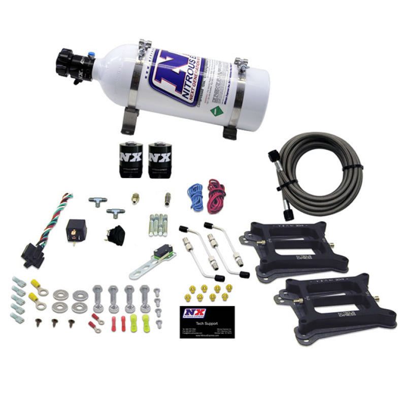 Nitrous Express Dual 4150/Alcohol Nitrous Kit (100-500HP) w/5lb Bottle 50245-05 50245-05 Photo - Primary