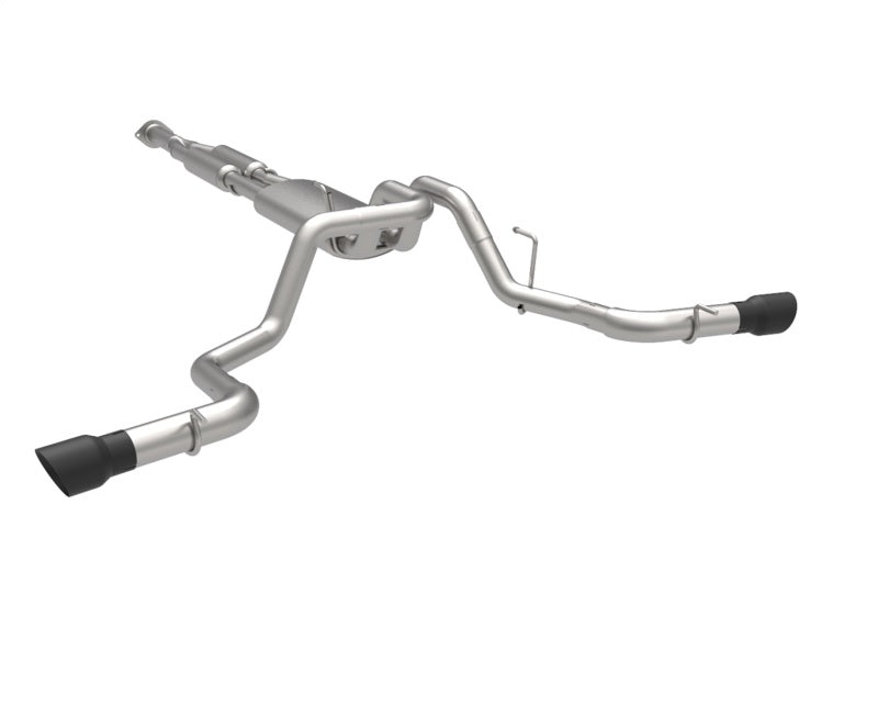 Kooks Headers Kooks 2021+ Ford F150 2.7/3.5/5.0L 3in Dual Cat-Back Side Exit Exhaust w/Black Tips 13704240 13704240 Photo - Unmounted