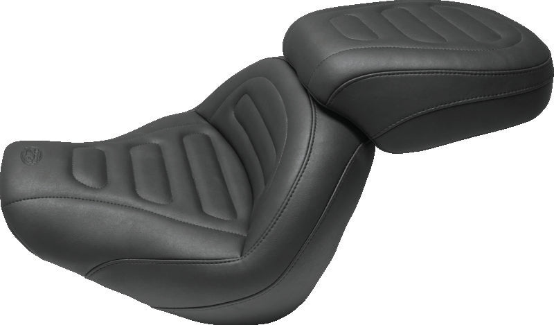 Mustang Motorcycle Mustang 97-07 Harley Electra Glide & Road Glide Wide Touring 1PC Seat Regal - Black 75537 75537 Photo - Primary