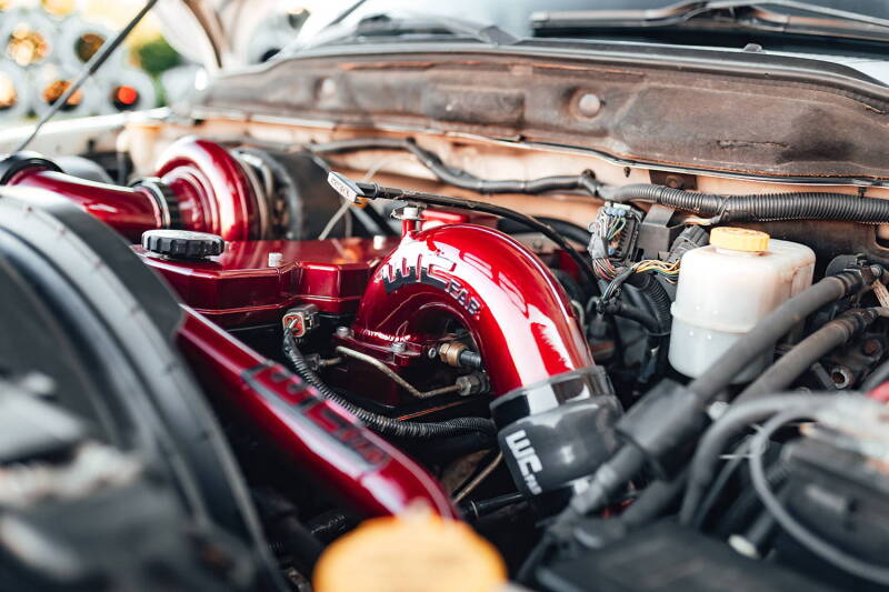 Wehrli 03-07 Cummins 5.9L D/S 3.5in. Intake Horn IC Pipe - Bengal Red WCF100528-BR WCF100528-BR User 7
