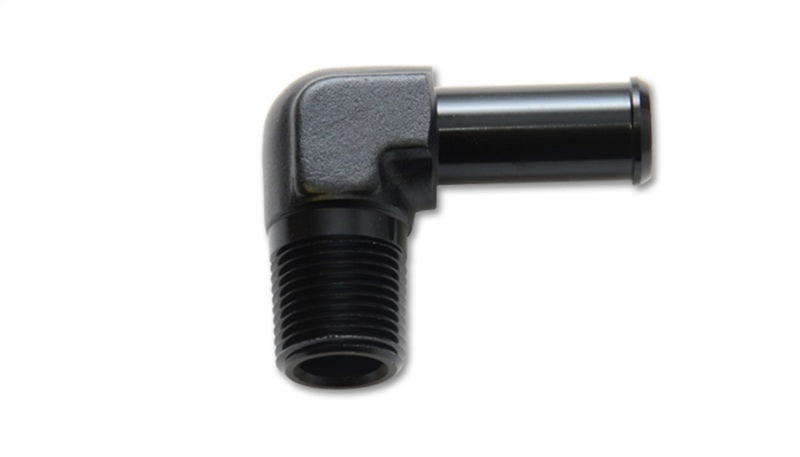 Vibrant Male NPT to Hose Barb Adapter, 90 Degree; NPT Size: 1/4" Hose Size: 3 11231 Photo - Primary