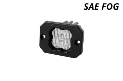 Diode Dynamics Stage Series C1 LED Pod - White SAE Fog Flush ABL Each DD6850S DD6850S User 1