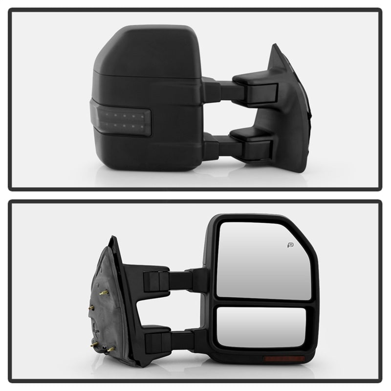 SPYDER xTune 08-15 Ford F-250 SD Heated Adj LED Signal Power Mirror - Smk (MIR-FDSD08S-G4-PW-RSM-SET) 9943126 9943126 Photo - Unmounted