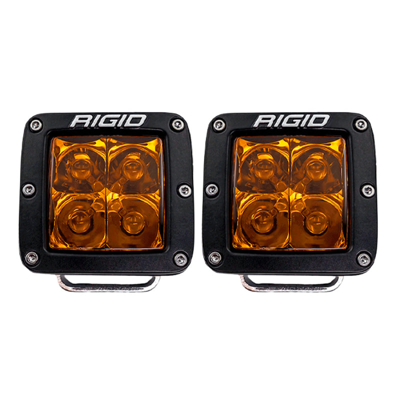 Rigid Industries D-Series Spot w/ Amber PRO Lens (Pair) 20252 20252 Photo - Primary