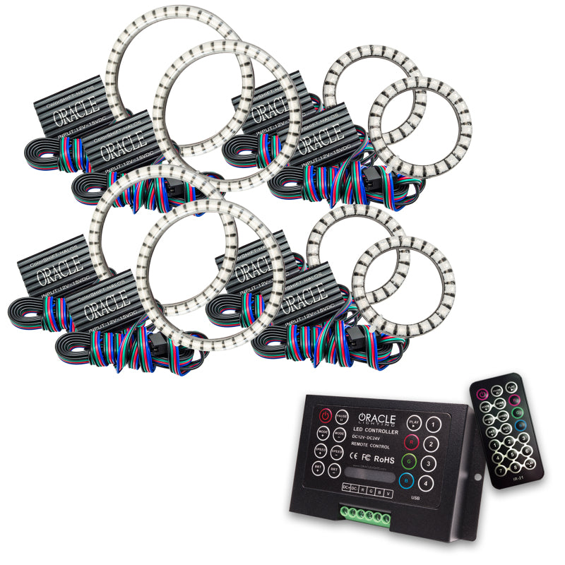 ORACLE Lighting Oracle Vector Jeep Wrangler JK Grille Halo Kit - ColorSHIFT 2 5835-333 5835-333 Photo - Primary