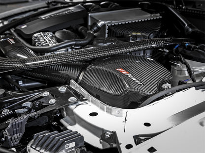 aFe Momentum Pro 5R Cold Air Intake System BMW M3/M4 (F80/82/83) 15-17 L6- 54-76305-CF Photo - Mounted