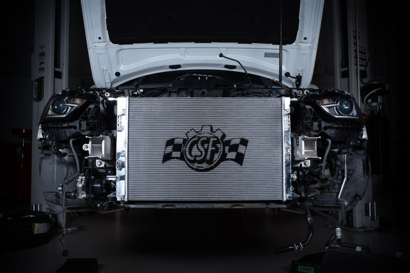 CSF Audi B8 S4 & S5 High Performance All-Aluminum Radiator 7091 7091 Photo - Mounted