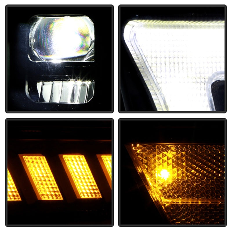 SPYDER 19-22 Dodge Ram 2500/3500 (Halogen Model Only) Proj. Headlights (PRO-YD-DR19HDHALAP-SEQ-BK) 5088604 5088604 Photo - Unmounted