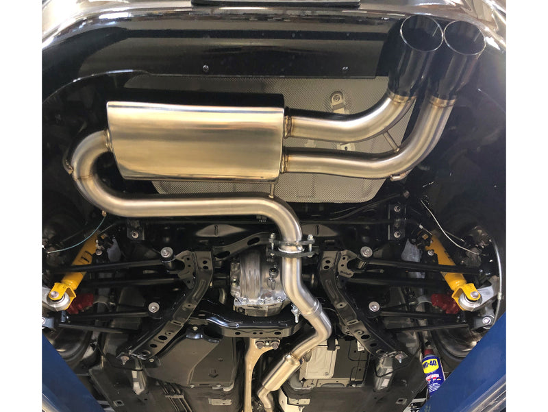 aFe Takeda 2-1/2in SS-304 Cat-Back Exhausts w/ Black Tip 16-19 Mazda MX-5 Miata ND 2.0T 49-37005-B 49-37005-B Photo - Mounted