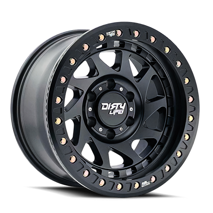 Dirty Life 9313 Enigma Race 17x9 / 5x127 BP / -12mm Offset / 78.1mm Hub Matte Black Wheel 9313-7973MB12 9313-7973MB12 Photo - Primary