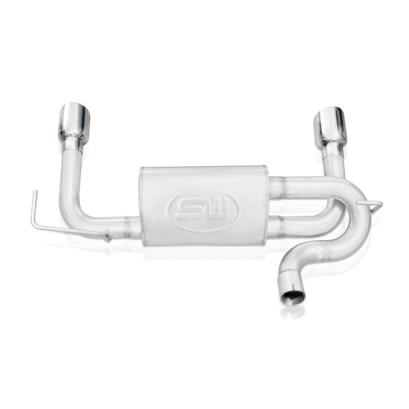 Stainless Works 2007-17 Jeep Wrangler Axleback Exhaust JPJKAB JPJKAB Photo - Unmounted